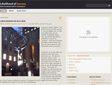 Tablet Screenshot of likelihoodofsuccess.com